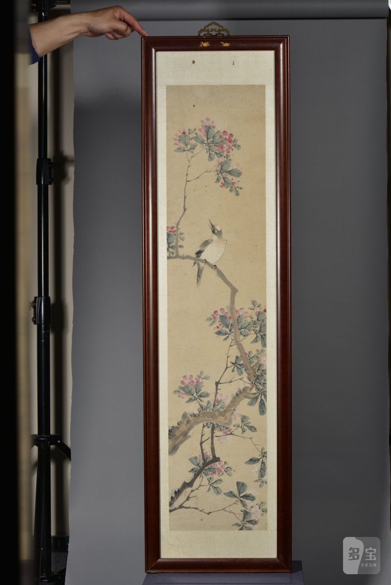 清光绪 胡经生花鸟纸本四条屏 - 图2